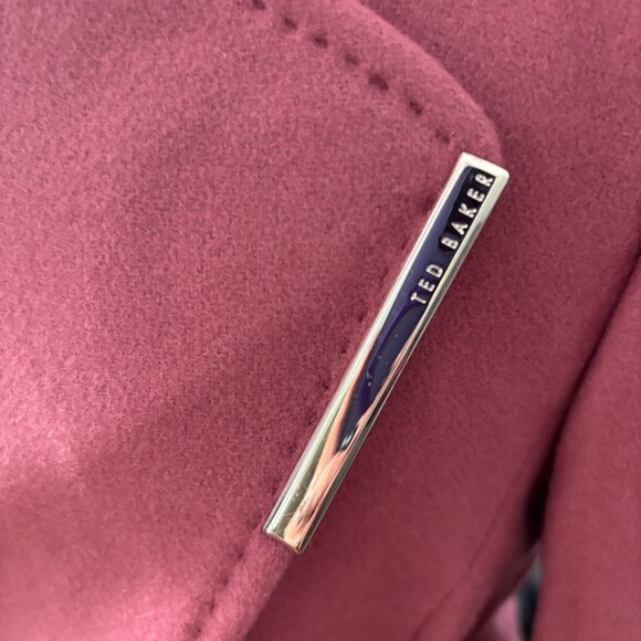 NWT Ted Baker London ROSESS Coat, Ted Size 0 (small) rose pink colour - Picture 8 of 14